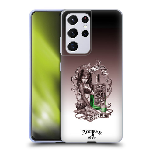 Alchemy Gothic Woman Devil's Green Dew Soft Gel Case for Samsung Galaxy S21 Ultra 5G