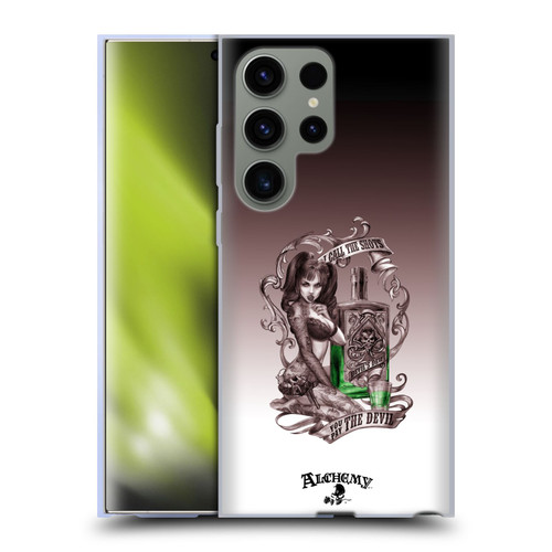 Alchemy Gothic Woman Devil's Green Dew Soft Gel Case for Samsung Galaxy S23 Ultra 5G