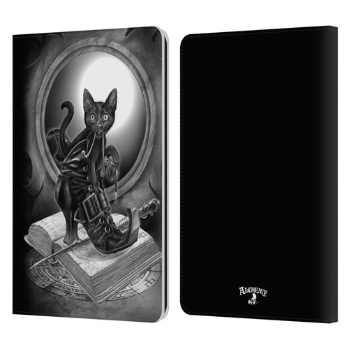 Alchemy Gothic Cats Midnight Mischief Leather Book Wallet Case Cover For Amazon Kindle Paperwhite 1 / 2 / 3