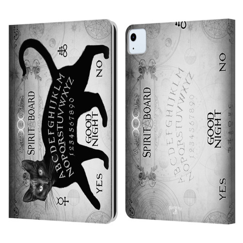 Alchemy Gothic Cats Black Cat Spirit Board Leather Book Wallet Case Cover For Apple iPad Air 2020 / 2022
