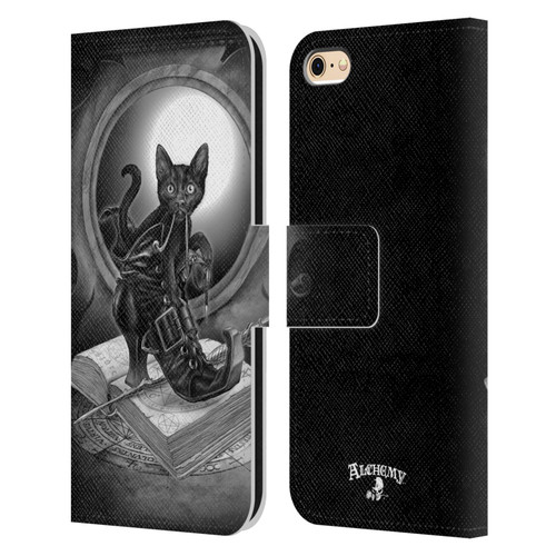Alchemy Gothic Cats Midnight Mischief Leather Book Wallet Case Cover For Apple iPhone 6 / iPhone 6s