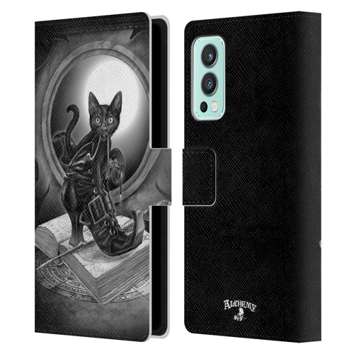 Alchemy Gothic Cats Midnight Mischief Leather Book Wallet Case Cover For OnePlus Nord 2 5G