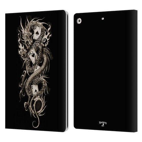 Alchemy Gothic Dragon Imperial Leather Book Wallet Case Cover For Apple iPad 10.2 2019/2020/2021