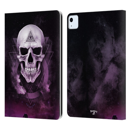 Alchemy Gothic Skull The Void Geometric Leather Book Wallet Case Cover For Apple iPad Air 2020 / 2022