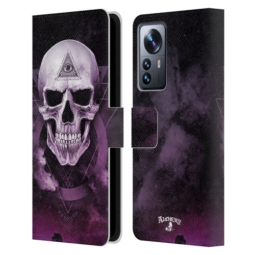 Alchemy Gothic Skull The Void Geometric Leather Book Wallet Case Cover For Xiaomi 12 Pro