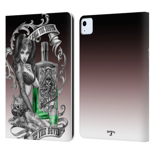 Alchemy Gothic Woman Devil's Green Dew Leather Book Wallet Case Cover For Apple iPad Air 2020 / 2022