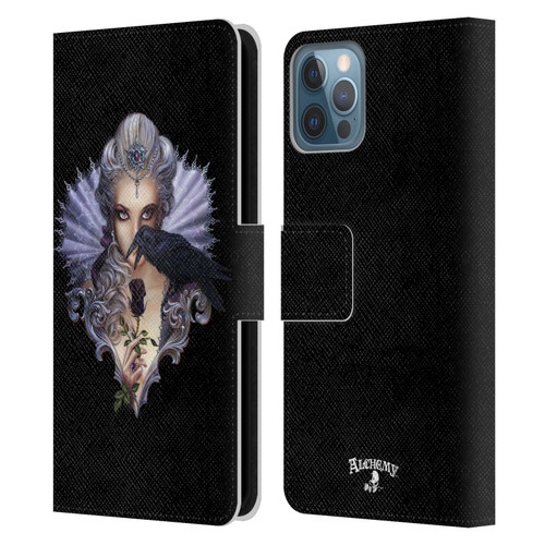 Alchemy Gothic Woman Ravenous Leather Book Wallet Case Cover For Apple iPhone 12 / iPhone 12 Pro