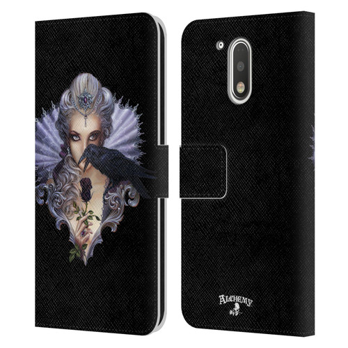 Alchemy Gothic Woman Ravenous Leather Book Wallet Case Cover For Motorola Moto G41