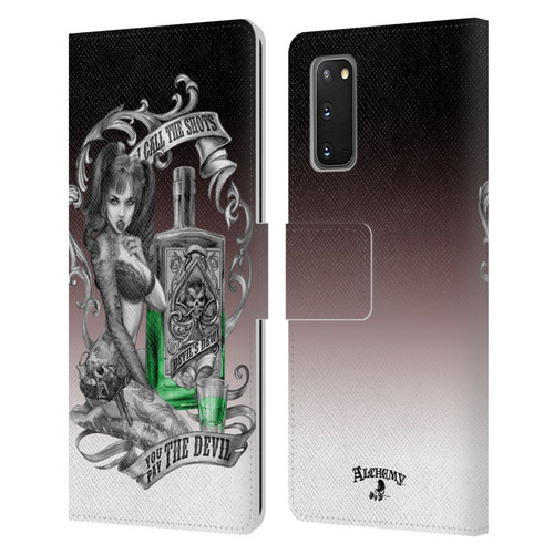 Alchemy Gothic Woman Devil's Green Dew Leather Book Wallet Case Cover For Samsung Galaxy S20 / S20 5G