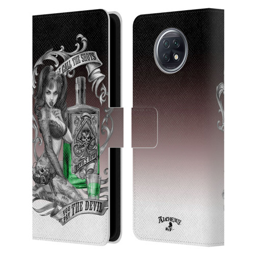Alchemy Gothic Woman Devil's Green Dew Leather Book Wallet Case Cover For Xiaomi Redmi Note 9T 5G