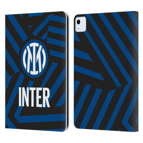 Fc Internazionale Milano Patterns Abstract 1 Leather Book Wallet Case Cover For Apple iPad Air 11 2020/2022/2024