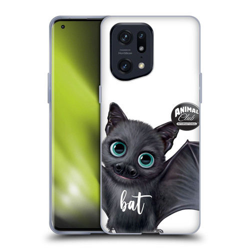 Animal Club International Faces Bat Soft Gel Case for OPPO Find X5 Pro