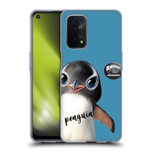 Animal Club International Faces Penguin Soft Gel Case for OPPO A54 5G