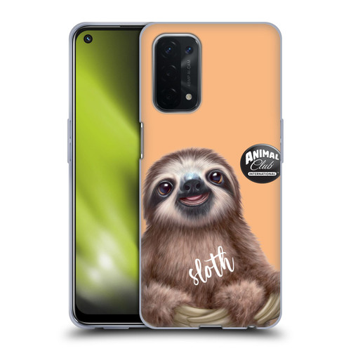 Animal Club International Faces Sloth Soft Gel Case for OPPO A54 5G