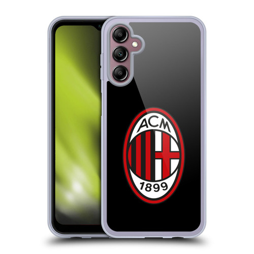 AC Milan Crest Full Colour Black Soft Gel Case for Samsung Galaxy A14 5G
