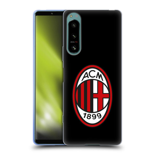 AC Milan Crest Full Colour Black Soft Gel Case for Sony Xperia 5 IV