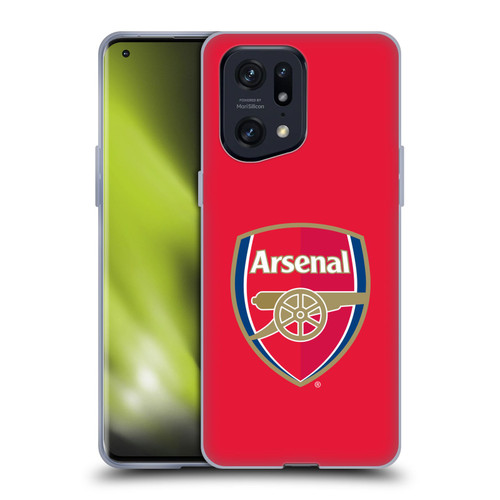 Arsenal FC Crest 2 Full Colour Red Soft Gel Case for OPPO Find X5 Pro