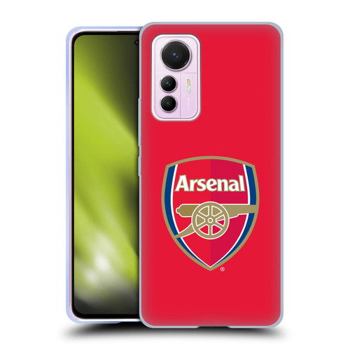 Arsenal FC Crest 2 Full Colour Red Soft Gel Case for Xiaomi 12 Lite