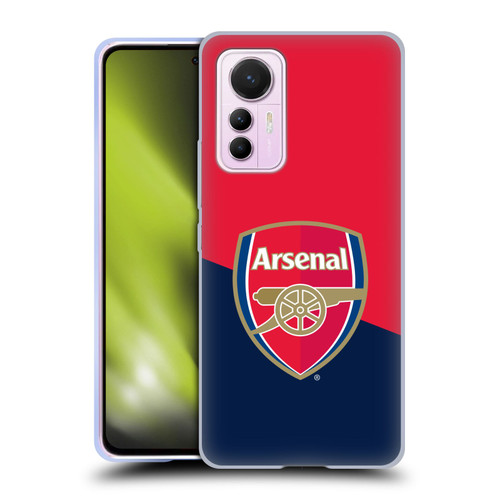 Arsenal FC Crest 2 Red & Blue Logo Soft Gel Case for Xiaomi 12 Lite