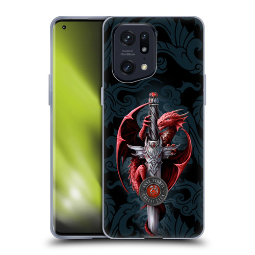 Anne Stokes Dragons Dagger Soft Gel Case for OPPO Find X5 Pro