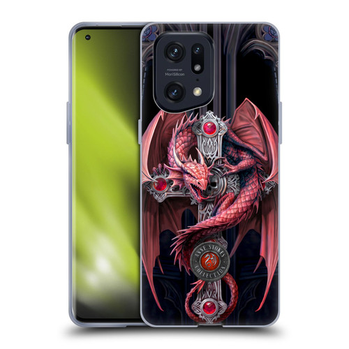 Anne Stokes Dragons Gothic Guardians Soft Gel Case for OPPO Find X5 Pro