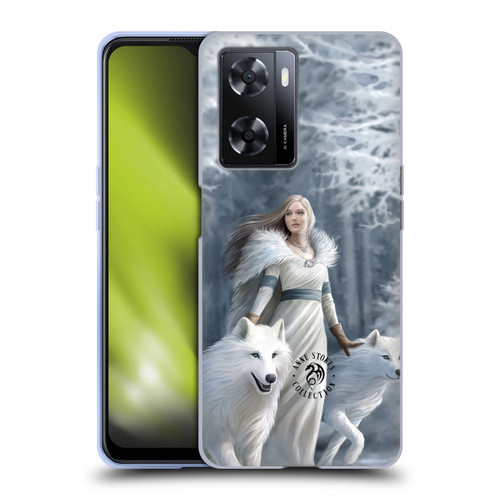 Anne Stokes Wolves Winter Guardians Soft Gel Case for OPPO A57s