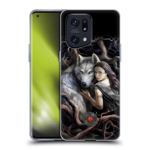 Anne Stokes Wolves 2 Soul Bond Soft Gel Case for OPPO Find X5 Pro