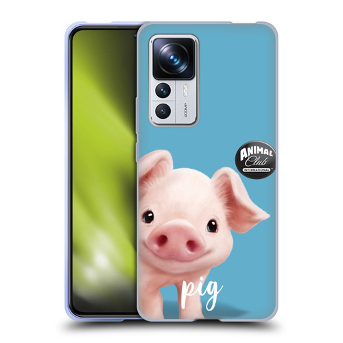 Animal Club International Faces Pig Soft Gel Case for Xiaomi 12T Pro