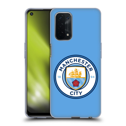 Manchester City Man City FC Badge Blue Full Colour Soft Gel Case for OPPO A54 5G