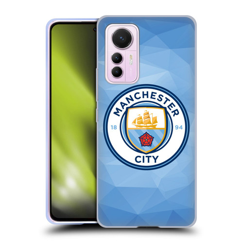 Manchester City Man City FC Badge Geometric Blue Full Colour Soft Gel Case for Xiaomi 12 Lite