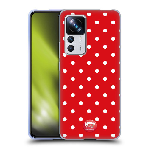 Animal Club International Patterns Polka Dots Red Soft Gel Case for Xiaomi 12T Pro