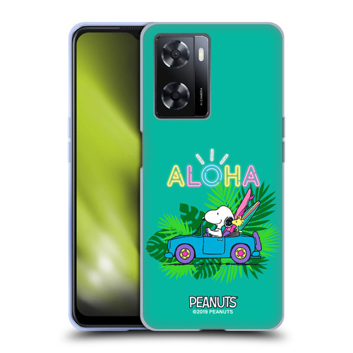 Peanuts Snoopy Aloha Disco Tropical Surf Soft Gel Case for OPPO A57s
