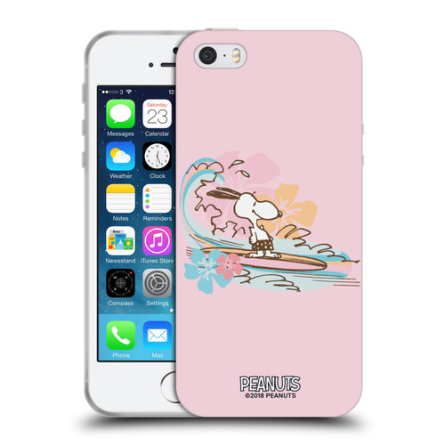 Peanuts Beach Snoopy Surf Soft Gel Case for Apple iPhone 5 / 5s / iPhone SE 2016