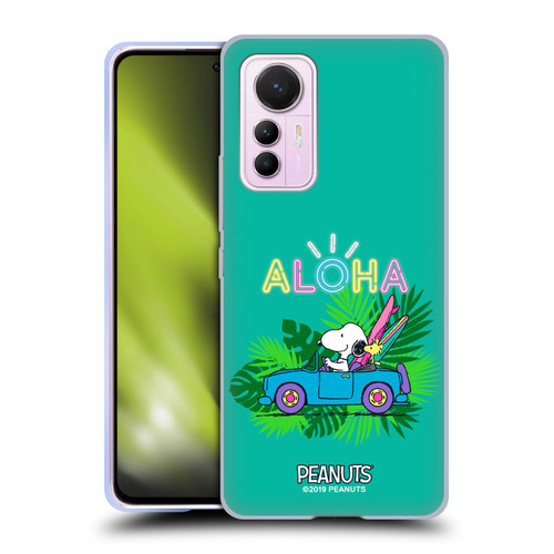 Peanuts Snoopy Aloha Disco Tropical Surf Soft Gel Case for Xiaomi 12 Lite