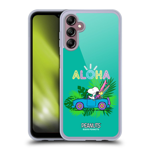 Peanuts Snoopy Aloha Disco Tropical Surf Soft Gel Case for Samsung Galaxy A14 5G