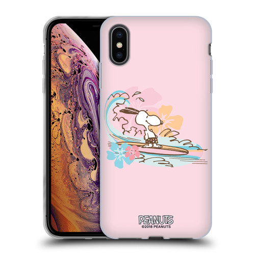 Peanuts Beach Snoopy Surf Soft Gel Case for Apple iPhone XS Max