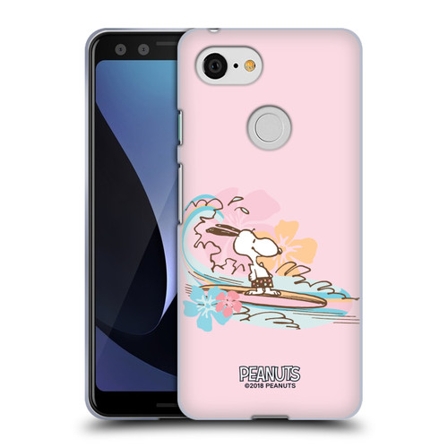 Peanuts Beach Snoopy Surf Soft Gel Case for Google Pixel 3