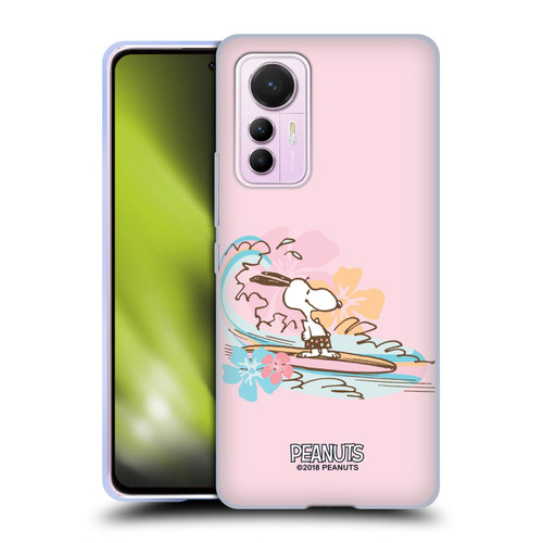 Peanuts Beach Snoopy Surf Soft Gel Case for Xiaomi 12 Lite