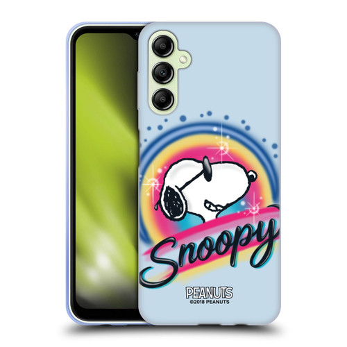 Peanuts Snoopy Boardwalk Airbrush Colourful Sunglasses Soft Gel Case for Samsung Galaxy A14 5G