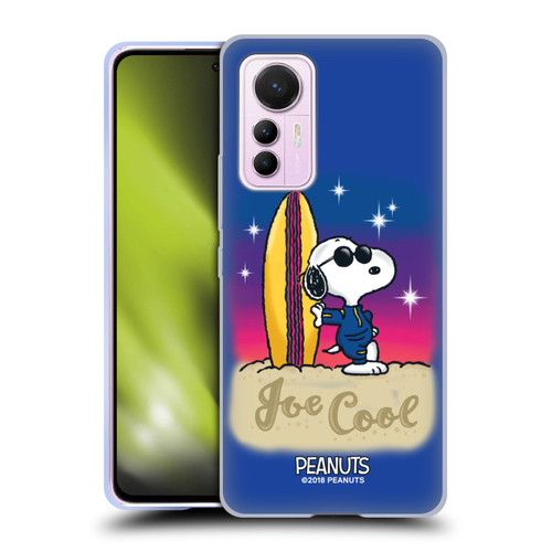 Peanuts Snoopy Boardwalk Airbrush Joe Cool Surf Soft Gel Case for Xiaomi 12 Lite