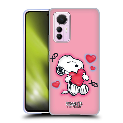 Peanuts Snoopy Boardwalk Airbrush XOXO Soft Gel Case for Xiaomi 12 Lite