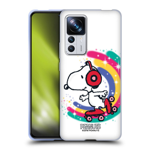 Peanuts Snoopy Boardwalk Airbrush Colourful Skating Soft Gel Case for Xiaomi 12T Pro