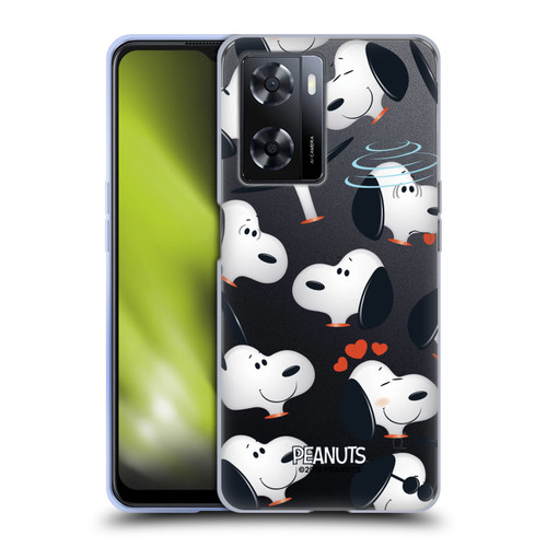 Peanuts Character Patterns Snoopy Soft Gel Case for OPPO A57s