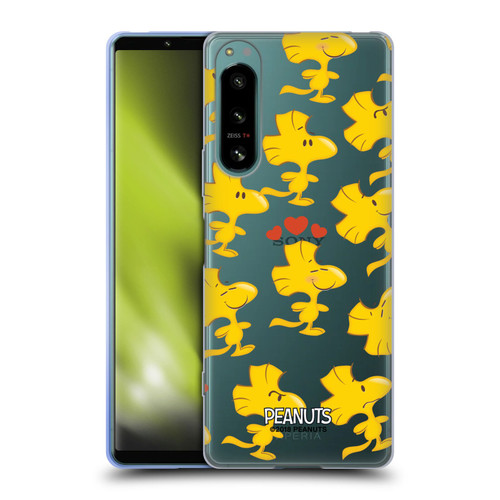 Peanuts Character Patterns Woodstock Soft Gel Case for Sony Xperia 5 IV