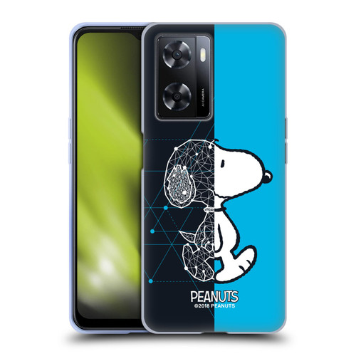 Peanuts Halfs And Laughs Snoopy Geometric Soft Gel Case for OPPO A57s