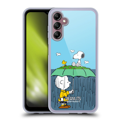 Peanuts Halfs And Laughs Charlie, Snoppy & Woodstock Soft Gel Case for Samsung Galaxy A14 5G