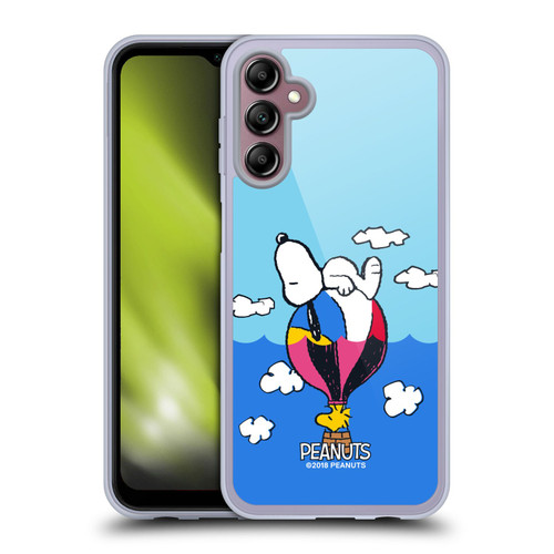 Peanuts Halfs And Laughs Snoopy & Woodstock Balloon Soft Gel Case for Samsung Galaxy A14 5G