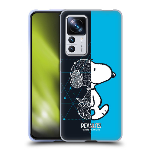 Peanuts Halfs And Laughs Snoopy Geometric Soft Gel Case for Xiaomi 12T Pro