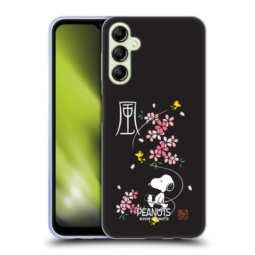 Peanuts Oriental Snoopy Cherry Blossoms Soft Gel Case for Samsung Galaxy A14 5G