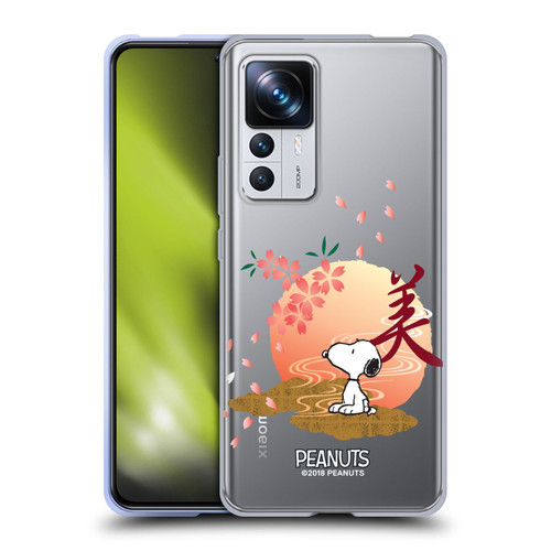 Peanuts Oriental Snoopy Sakura Soft Gel Case for Xiaomi 12T Pro
